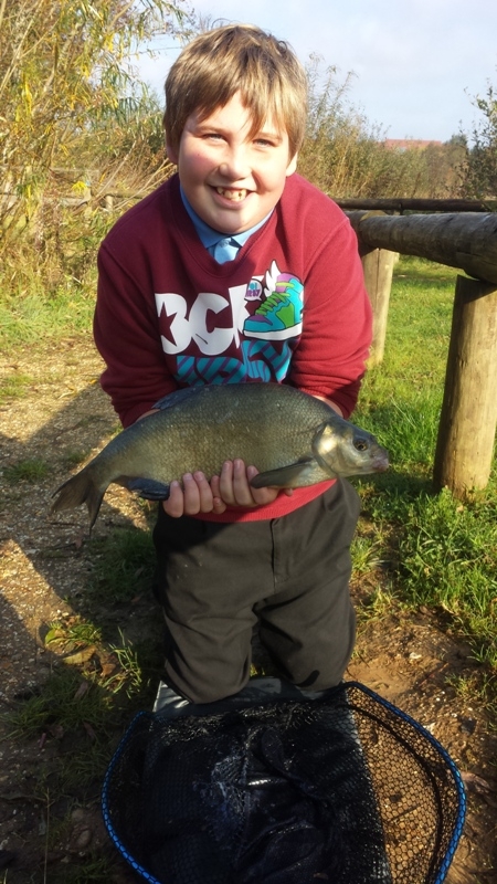 Danny catching Bream